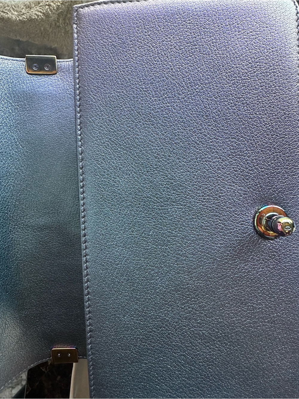 CHANEL Mermaid Purple Iridescent Boy Bag - Picture 9 of 11